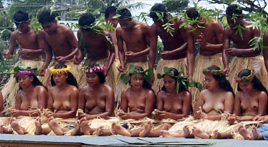 Pohnpeian dancers