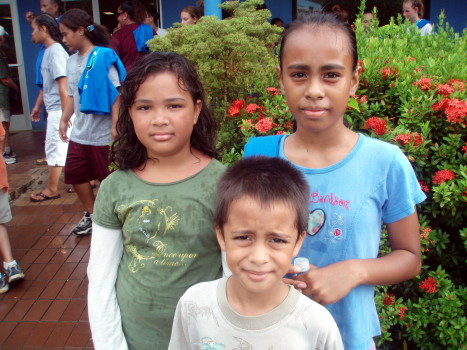 three young runners