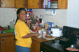 Gloria Talley cooks!