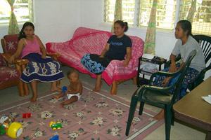 Lounging in the living room in Dolihner