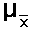 Mean of the sample means: mu xbar