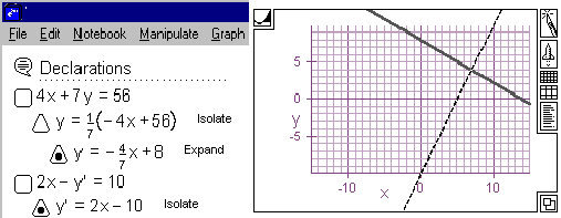 MathView screen shots