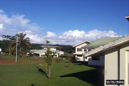 Cumulus over college campus