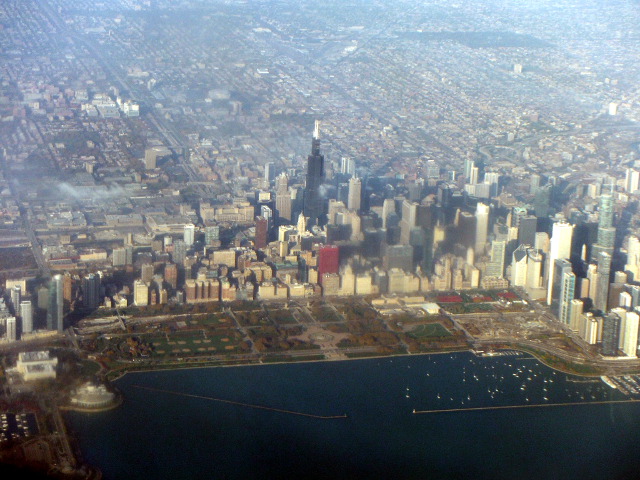 Grant Park and the Loop, downtown Chicago