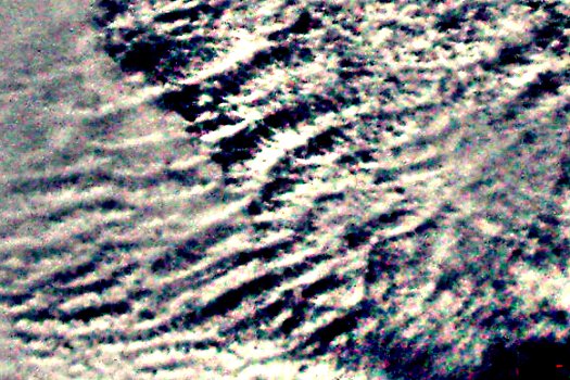 Altocumulus or possible cirrocumulus clouds